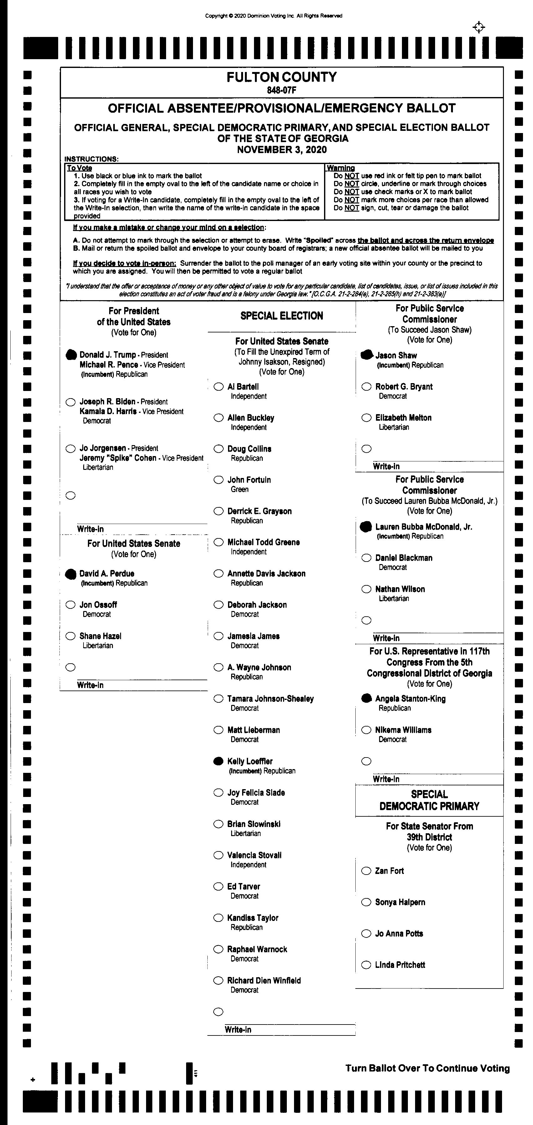 Doubled Ballot